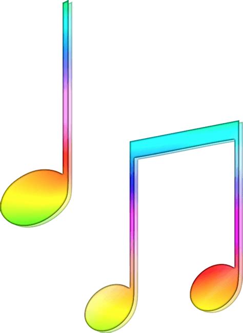 Rainbow Music Notes Clipart Free Download Transparent Png Creazilla