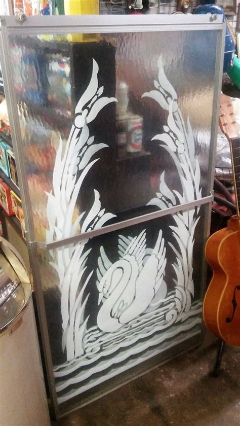Sliding shower door enclosure walkin cubicle 6mmglass /8mm easycleanglass screen. Etched glass sliding shower doors - swan design for Sale ...