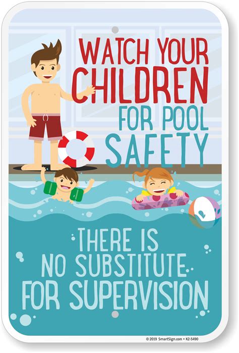 Watch Your Children For Pool Sign