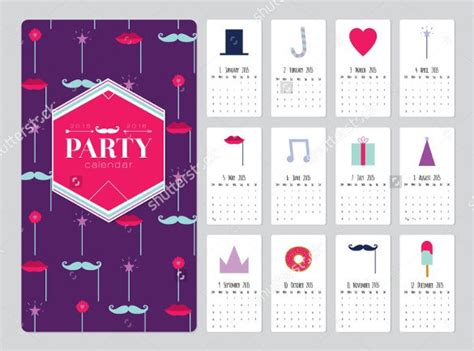 24 Sample Birthday Calendar Templates Psd Eps Ai Free And Premium