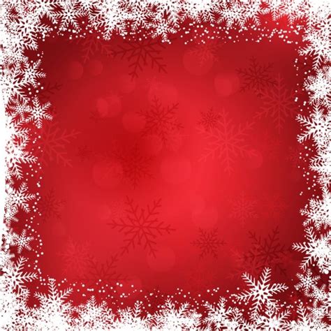 Free Vector Christmas Background With Snowflakes Border