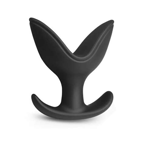 V Port Butt Butt Anal Sex Toy Open Mouth Anus Dilator Silicone Black For Men Woman Ym451332c Du