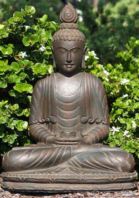 Sold Stone Alms Meditating Buddha 29 67ls77 Hindu