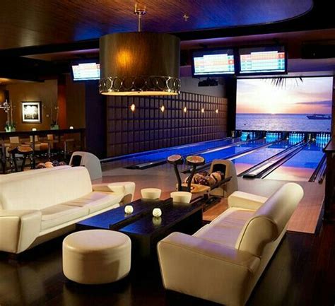~interior~ ~bowling Alley~ Home Bowling Alley Mansion Interior Home