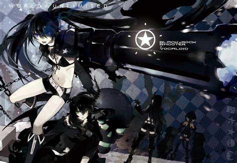 Black Rock Shooter Wallpaper And Background Image 1400x968 Id