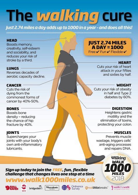 25 Best Walking 1000 Miles For Mind Images Benefits Of Walking