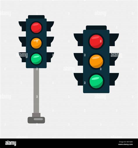 Traffic Light Vector Illustration Stock Vector Image And Art Alamy
