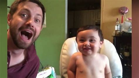 Dad Teaches Baby Evil Laugh Youtube