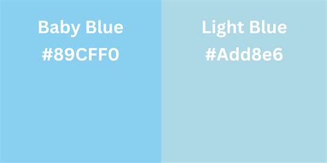 Baby Blue Color Vs Light Blue Explained With Pictures