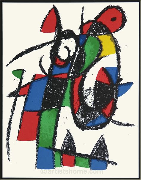 Joan Miro Melancholic Donkey 1975 Limited Edition Lithograph Ii