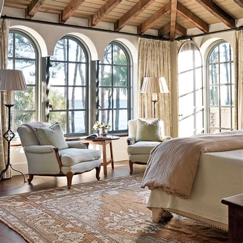 Soothing Master Bedroom Mediterranean Style Houses With