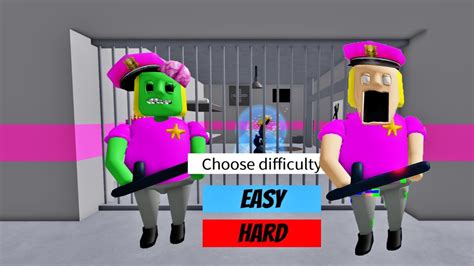 Zombie Police Girl Prison Run Roblox Obby Full Gameplay All