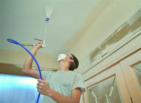 A good fast method to use on interior ceilings. Spray Paint Decorators | Spray Ceilings & Walls | Haywood ...