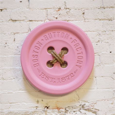 Boston Button Factory Pink Button Wall Art For Your Home Or Office