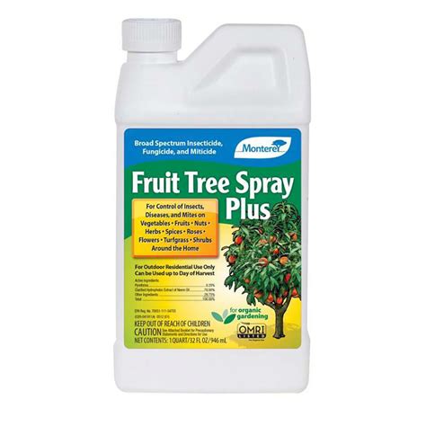 Monterey Fruit Tree Spray Plus Concentrate Qt Hydroponics Grow Box