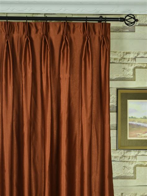 We produce small quantities of designer drapes which allows us to provide quality that is. Extra Wide Swan Brown Solid Double Pinch Pleat Curtains ...