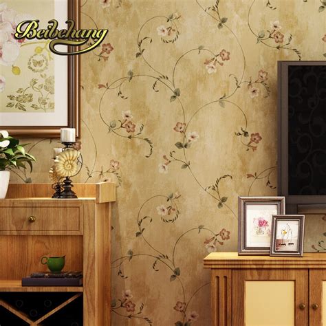 Beibehang Retro American Village Nonwovens Wall Paper Pastoral Living