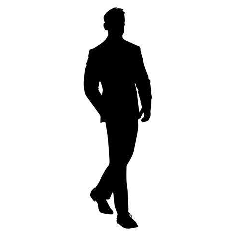 Man In Suit Silhouette Transparent