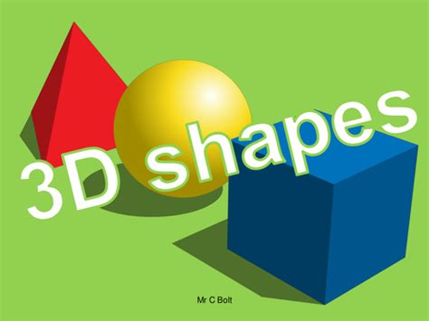 3d Shapes Ppt Teaching Resources