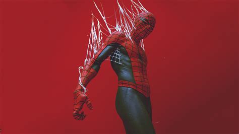 Spider Man In The Web Digital Art Wallpaper Hd Superheroes 4k