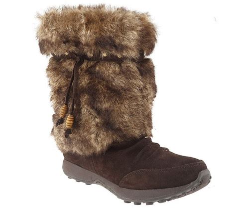 Bare Traps Suede Water Resistant Boots With Faux Shearling Boots Baretraps Suede