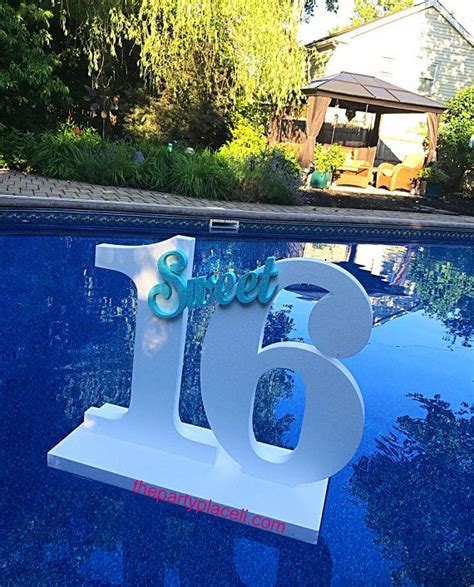 pool party decoration floating prop giant numbers or letters etsy in 2022 pool party