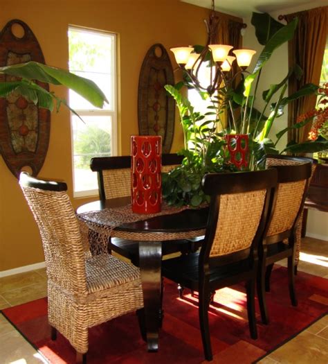 Small Formal Dining Room Ideas With Stone Wall Decor