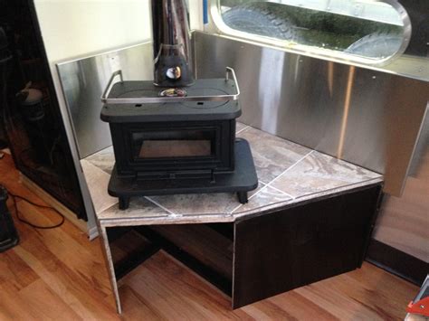 Little Cod Wood Stove In An Airstream Trailer Mistahlee33
