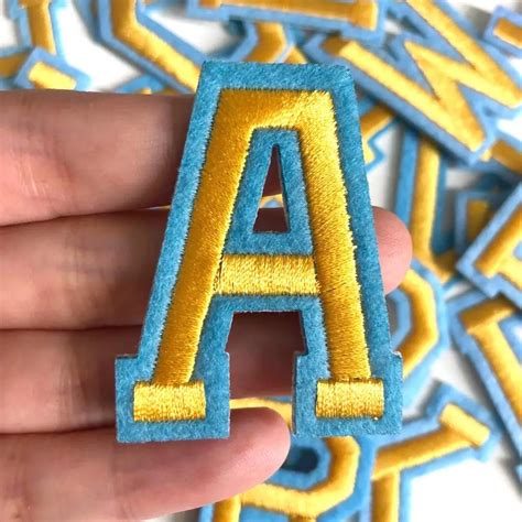 Letters Alphabet Embroidered Applique Patch For Jacket Bag Diy Sticker