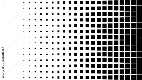 Halftone Pattern Background Square Spot Shapes Vintage Or Retro