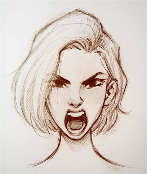 Quick Expression Sketch Before A Meeting Art Sketch