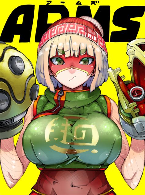 Rule 34 Arms Game Big Breasts Bob Cut Breasts Busty Cleavage Clothed Min Min Arms Nintendo