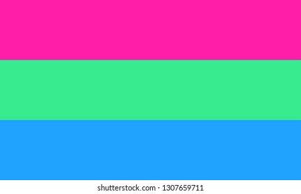 Polysexual Pride Flag One Communities Lgbt Stock Vector Royalty Free