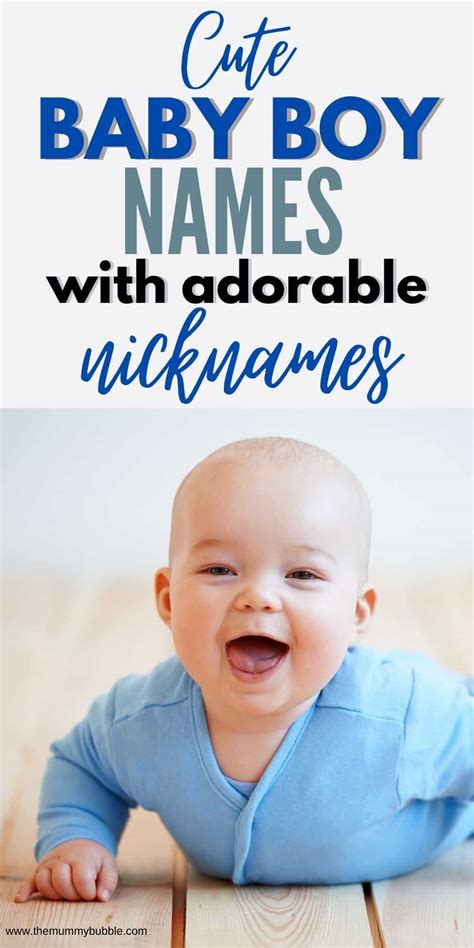 Boy Baby Names With Seriously Cute Nicknames The Mummy Bubble