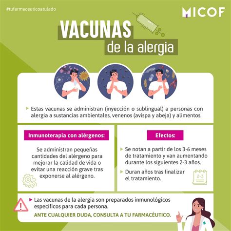 Vacunas De La Alergia El Tratamiento Que Combate La Causa Micof