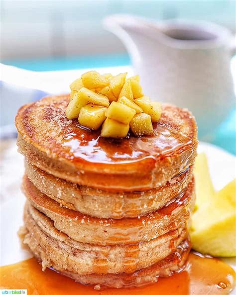Fluffy Apple Cinnamon Pancakes Urban Bliss Life