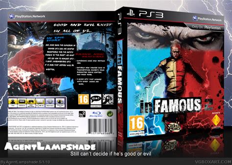 Infamous 2 Playstation 3 Box Art Cover By Agentlampshade