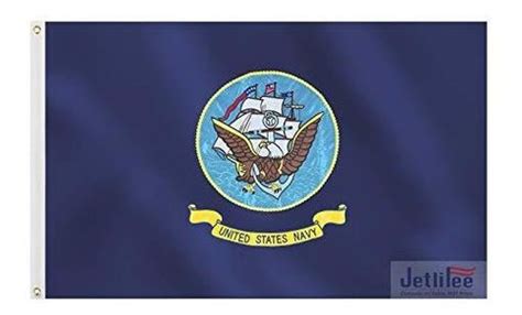 jetlifee us navy flags 3 x 5 pies 2 capas de doble cara bord cuotas sin interés