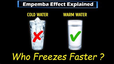 Why Hot Water Freezes Faster Than Cold Water Youtube