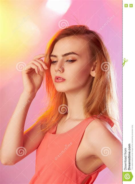 Sunny Summer Teen Girl Stock Photo Image Of Healthy 74680298