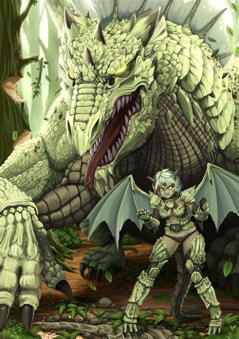Dnd Green Dragon By Barbariank On Deviantart Dragon Drawing Dragon