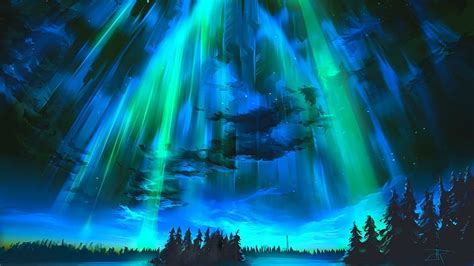 Hd Wallpaper Earth Aurora Borealis Artistic Aurora Australis Light