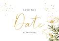 Botanische Save The Date Waterverf Bladeren Kaartje Go