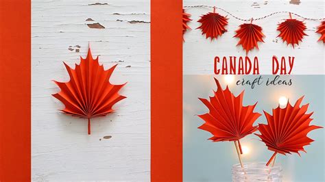 canada day craft ideas diy maple leaf crafts road
