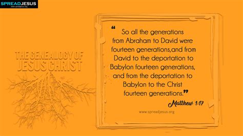 The Genealogy Of Jesus Christ Matthew 117 Hd Wallpapers