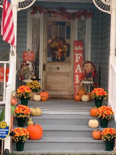 Front Porch Fall Decorating Farmhouse Inspiration The Happy Farmhouse