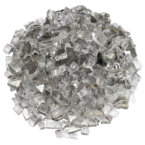 American Fire Glass 1 2 In Starfire Reflective Fire Glass 10 Lbs Bag Aff Stfrrf12 10 The