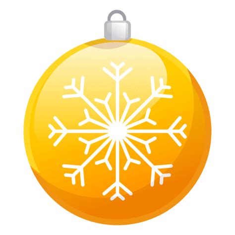 Shiny Yellow Christmas Ornament Icon Transparent Png And Svg Vector File