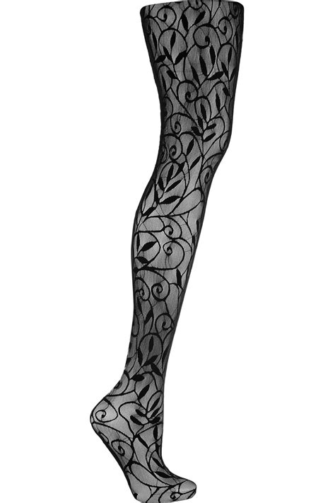Wolford Lace Art Tights In Black Lyst