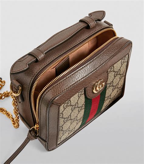 Gucci Beige Mini Ophidia Gg Shoulder Bag Harrods Uk